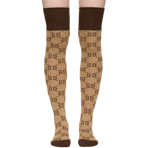 brown gucci stockings|gucci stockings with runs.